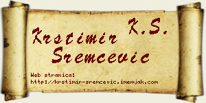 Krstimir Sremčević vizit kartica